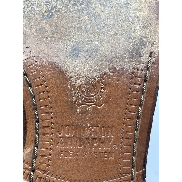 Johnston & Murphy Brown Leather Moc-Toe Tassel Slip On Loafer Men's 9 M 15-0746 - Picture 8 of 10